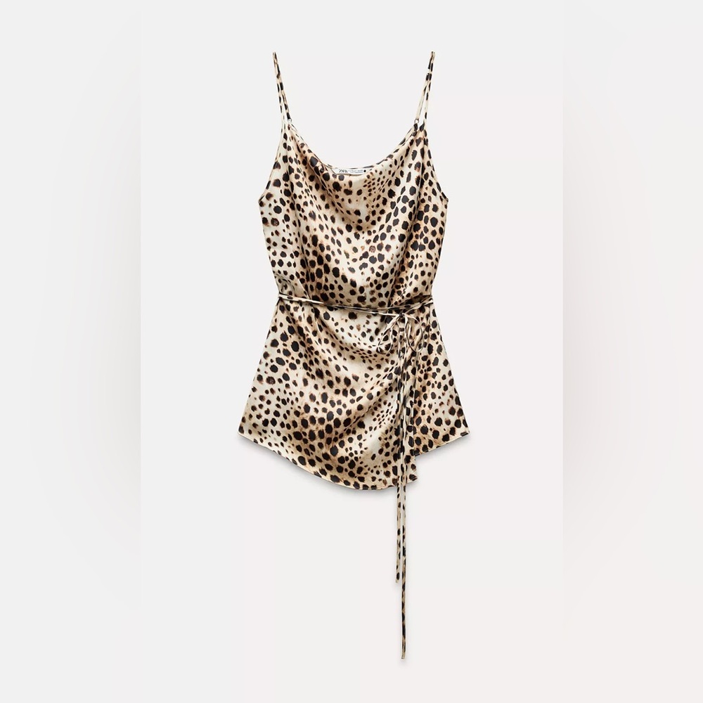Zara Animal Print Camisole Top